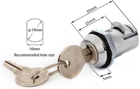 JK522 قفل القفل الأنبوبية الرافعة الكهربائية لوحة التحكم بدوره قفل كام كاميرا 1pcs in Kuwait