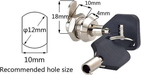 JK312 الزنك سبيكة صغيرة قفل كاميرا أنبوبي 12 مم قفل دبوس كام in Kuwait