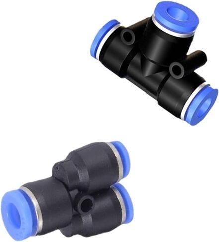 PEG PW المكونات الهوائية للهواء والمياه تجهيزات تقليل سريع 4 مم 6 مم 8 مم 10 مم 12 مم Y-TYPE CONNECTOR 5PCS (WPW 8-6) in Saudi Arabia