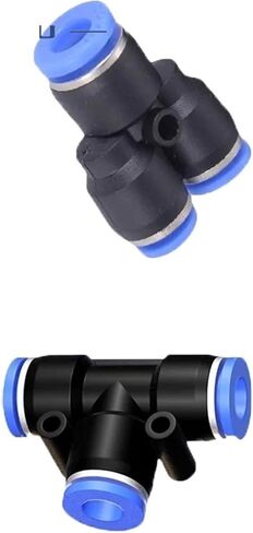 PEG PW المكونات الهوائية للهواء والمياه تجهيزات تقليل سريع 4 مم 6 مم 8 مم 10 مم 12 مم Y-TYPE CONNECTOR 5PCS (WPW 8-6) in Saudi Arabia
