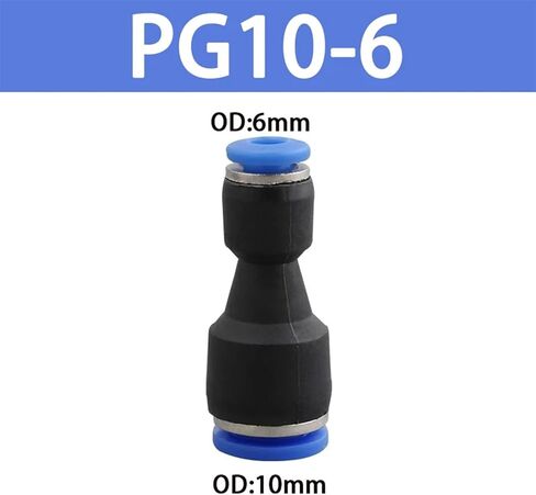 PG Pneumatic 10mm 8mm 6mm 12mm 4mm Touch Type Push-in Pneumatic Hose for Pneumatic Quick Couplings PG6-4 PG6-8 PG6-10 1Pcs(PG16-14,1pcs) in Saudi Arabia