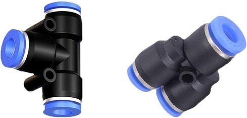 PEG PW المكونات الهوائية للهواء والمياه تجهيزات تقليل سريع 4 مم 6 مم 8 مم 10 مم 12 مم Y-TYPE CONNECTOR 5PCS (WPW 8-6) in Saudi Arabia