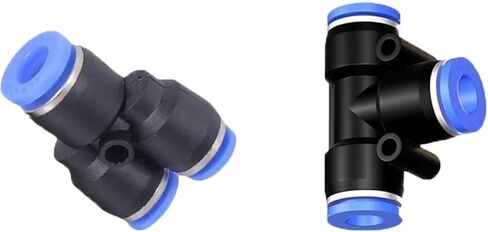 PEG PW المكونات الهوائية للهواء والمياه تجهيزات تقليل سريع 4 مم 6 مم 8 مم 10 مم 12 مم Y-TYPE CONNECTOR 5PCS (WPW 8-6) in Saudi Arabia