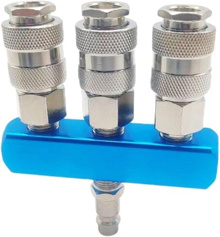 Compressor Pneumatic Fitting Pump Tool Coupler Manifold Multi Splitter Style Air Gas Distributor for 1/4 Quick Connector 1Pcs(SML-2 EU SM20 PM20) in Saudi Arabia