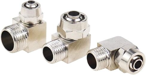 PL OD4 6 8 10 12mm Copper Pneumatic Fittings Male Thread 1/8 1/4 3/8 1/2 Trachea Quick Screw Connector Fast Twist Joint 1Pcs(KPL12-03) in Saudi Arabia