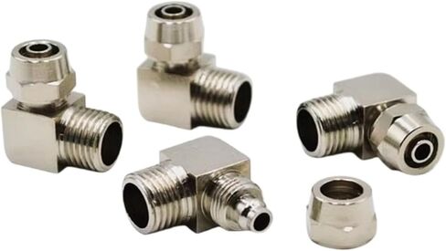 PL OD4 6 8 10 12mm Copper Pneumatic Fittings Male Thread 1/8 1/4 3/8 1/2 Trachea Quick Screw Connector Fast Twist Joint 1Pcs(KPL12-03) in Saudi Arabia