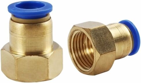 PCF Air Pipe Fitting 4 6 8 10 12mm Hose Tube 1/8 3/8 1/2 1/4 Female Thread Brass Pneumatic Connector Quick Joint 10Pcs(PCF12-03) in Saudi Arabia