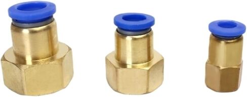 PCF Air Pipe Fitting 4 6 8 10 12mm Hose Tube 1/8 3/8 1/2 1/4 Female Thread Brass Pneumatic Connector Quick Joint 10Pcs(PCF12-03) in Saudi Arabia