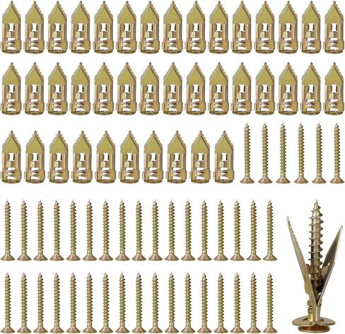 40 PCS حفر ذاتي الحوائط الجافة ، الترباس التوسع المعدني من أجل دريوال ، يحتوي على 40 مسامير ، ليس من السهل كسر أو تشوه ، مناسبة لأجهزة التلفزيون ، شرائط الجرف ، الجدران الجافة ، الخزانات ، إلخ in Saudi Arabia