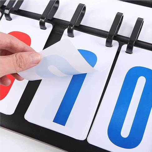 سجلات لوحة النتائج المكونة من 4 أرقام 1-99 ، مرتدي نقاط نقاط نقاط نقاط من طاولة طاولة محمولة للكرة الطائرة للتنس أي رياضة تنافسية (37 سم/14.57 بوصة) in Kuwait