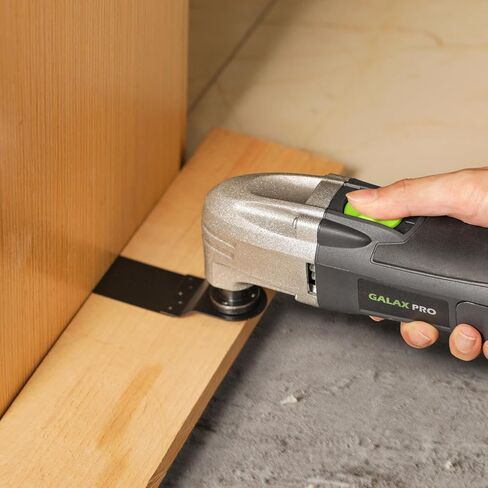 GALAX PRO 22000 OPM 1.5A Oscillating Multi Tool, 3 Degree Oscillating Angle with 3 Pieces Saw Blades, 1 Piece Semi Circle Blade Sanding Plate, 6 Pieces Sanding Papers for Sanding, Grinding in Saudi Arabia