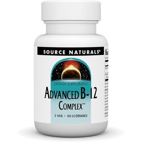 Source Naturals Advanced B-12 Complex 5 Mg Lozenge, 60 Lozenges