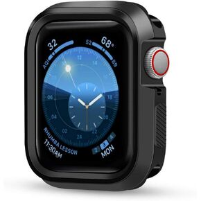 D & K Exclusives Case Compatible with Apple Watch 40mm Series 4 Series 5 Shock-Proof Bumper Protector Cover, Black