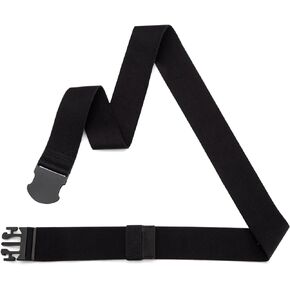 Elastic Belts for Men Stretch Nylon Belt With No Metal Plastic Buckle, Lightweight Golf Hiking Travel Belt