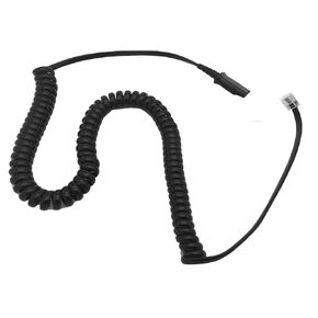 Amplifier Coil Cord to QD Modular Plug | Stretchable, Durable, Quick Connect & Disconnect Grips & Ergonomic Cable | for H-Series Headsets, for Cisco 7900 Series Phones - 26716-01