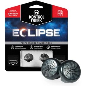 KontrolFreek Eclipse for Nintendo Switch Joy-Con and Switch Lite | 2 Performance Thumbsticks | 2 Low-Rise Convex | Black in Kuwait