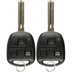 KeylessOption Keyless Entry Remote Fob Uncut Car Master Ignition Key Blade for RX330 RX350 RX400h RX450h, HYQ12BBT