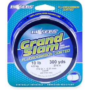 خط صيد السمك المطلي بالفلوروكربون من HI-SEAS - 100% بوليمر مشترك، قوي للغاية، شفاف وطحلب أخضر، اختبار 4 رطل - 20 رطل، سهل الصب، قوة عقدة عالية، خط قائد الفلوروكربون المقاوم للتآكل in Kuwait