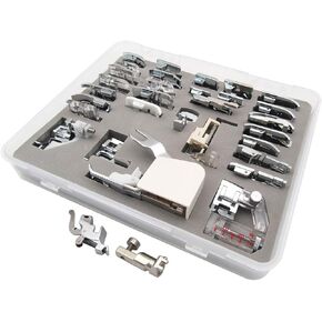 ckpsms Brand - #KP-19024+CY-7300L+001947.70.00 Presser Foot Set (in Total 32 Pieces) Compatible with BERNINA Old Style Machine 530 730 830+