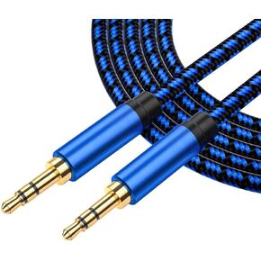 Aux Cord 6.6 ft 2Pack, 3.5mm Audio Cable Aux Cable for Car,Nylon Braided Audio Cable 3.5mm Male to Male for Headphone, Speaker, Phone, Car Stereo