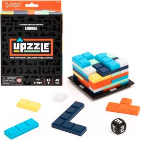 Educational Insights Upzzle™ - Strategic Stacking Puzzle Game for 2 Players, Travel Brain Puzzle, Gift for Ages 7+