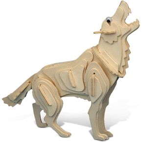 Puzzled Grey Wolf 3D Woodcraft Construction Kit