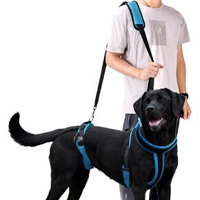Dog Lift Harness, Full Body Support Sling with Handle & Shoulder Sling Adjustable Dog Support Harness for Hind Leg Support, Old, Disabled, Joint Injuries, Arthritis, Paralysis Dogs Walk