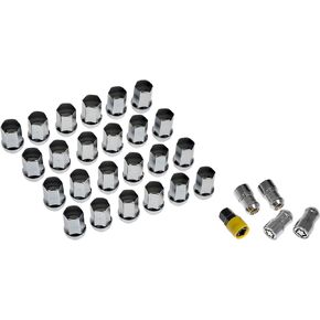 Dorman 611-236FK Wheel Nut Kit M14-1.50 Flattop Nut-22 mm Hex, 44.5 mm Length with Lock Compatible with Select Models (OE FIX)