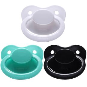 LittleForBig 3-Pacifier Pack BigShield Adult Sized Gen-1 Black White Green
