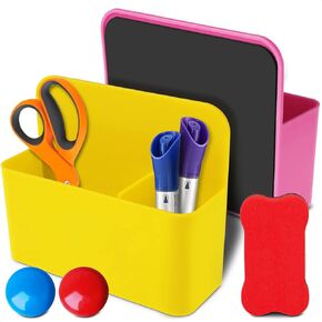 2Pcs Magnetic Marker Holder for Whiteboard - Cute Pen Holder Magnetic Dry Erase Marker Holder Magnets for Whiteboard Marker Holder Magnetic Pencil Holder - Magnetic Pen Holder for Refrigerator Pen Cup