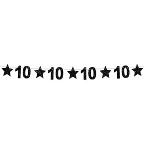 Happy 25th Birthday Glitter Black Star Banner Shiny Bright Star Twinkle Theme Backdrop Decor for Festival Home Wall Classroom 25th Birthday Party Supplies Cheers to 25 Years Bday Decorations Favors