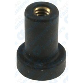 25 Rubber Well Nuts #10-24 .767 Length 3/8" Hole