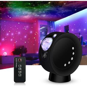 Galaxy Star Projector,Sky Light Nebula Projection Colorful Starry Lamp with Remote Control,Time Setting and Adjustable Brightness Cloud Moon Lighting for Bedroom/Party/Home/Theater