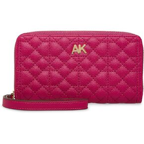 Anne Klein Womens Ak Ak Zip Around Wallet quilted chain tote, Orchid, One Size US in Kuwait
