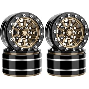 1.9 بوصة عجلات Beadlock حافة الألومنيوم 10-تكلم محور العجلة ل1/10 RC الزاحف TRX4 TRX6 محوري SCX10 I II III 90046 AXI03007 Redcat GEN7 GEN8 RC4WD D90 (تيتانيوم)