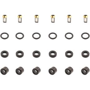 6Set Fuel Injector Service Repair Kit for Toyota 23250-28080 Corolla RAV4 Camry Scion Solara 2.4L 4.0L 06-14 Yaris 1.5L ASIA/NA Rush 1.5L 3SZ 08-09 23250-21040 23250-BZ010