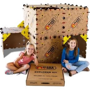 Explorer Kit - Build Really Big Forts for Kids - Endless Play for Ages 4 and Up - Build Incredible Forts, Mazes, Tunnels, and More - Durable, Reusable, and Made in USA …