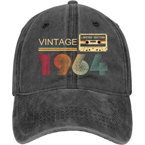 60th Birthday Gifts for Women Men Vintage 1964 Hats 1964 Baseball Cap for 60 Year Old Man Woman Grandpa Grandma