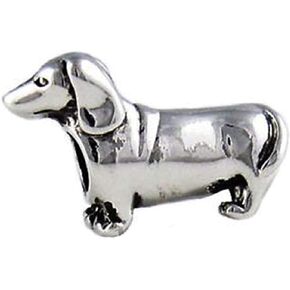 BOLENVI Doxie Dachshund Hound Wiener Dog 925 Sterling Silver Charm Bead For Pandora & Similar Charm Bracelets or Necklaces