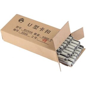 4000pcs Buckle U type 506 Clips Manual U-shape Sausage Clipper Clipping Machine (U506)