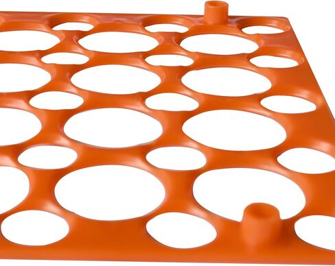 رف أنبوب اختبار المعمل، حامل أنبوب الطرد المركزي القابل للفصل لـ 10 مل، 15 مل، 50 مل، حامل بلاستيكي برتقالي قابل للفصل، 50 بئرًا in Kuwait