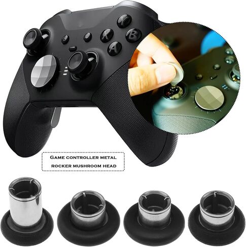 6Pcs Thumbsticks Grip 6-in-1 Swap Magnetic Joysticks Buttons Set Compatible with Xbox One Elite Series 2 Controller Interchangeable Joysticks in Saudi Arabia