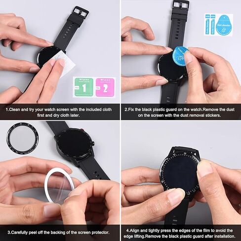 [3 Pack] Flexible Screen Protector for Garmin Venu 2 Plus, [HD Clear] 3D Curved Soft Smart Watch Protective Film (Not Glass) [Ultra Shatterproof] in Saudi Arabia