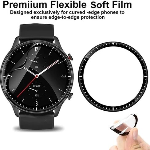 [3 Pack] Flexible Screen Protector for Garmin Venu 2 Plus, [HD Clear] 3D Curved Soft Smart Watch Protective Film (Not Glass) [Ultra Shatterproof] in Saudi Arabia