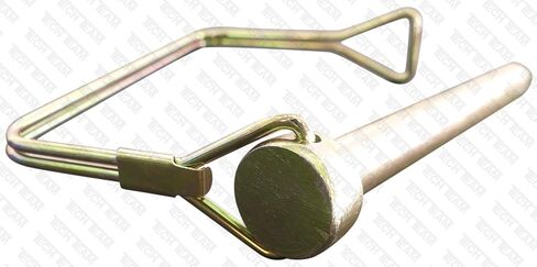 #00846, Double Wire Lock Pin, Hitch Pins 1/4" Dia. x 2 1/2" Long, Round, Tabbed, PTO Pins, Quick-Release, Can Replace a Clevis and Cotter Pin, 3 pcs. in Saudi Arabia