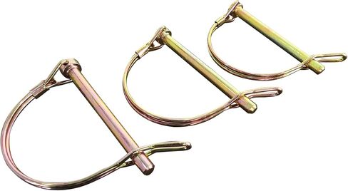 #00846, Double Wire Lock Pin, Hitch Pins 1/4" Dia. x 2 1/2" Long, Round, Tabbed, PTO Pins, Quick-Release, Can Replace a Clevis and Cotter Pin, 3 pcs. in Saudi Arabia