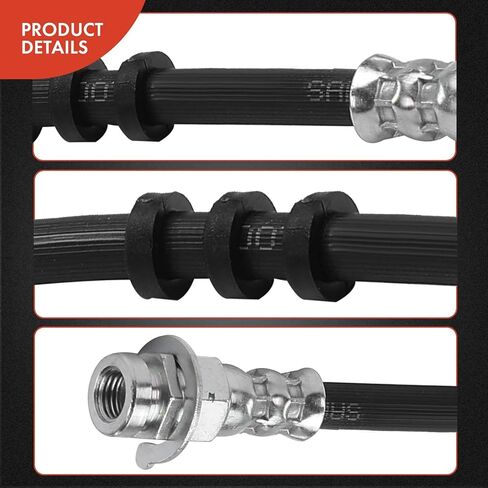 خرطوم هيدروليكي للسائق الأمامي والراكب A-Premium متوافق مع موديلات دودج - داكوتا 1992 1993 1994 1995 1996، RWD - استبدال # 52007937، حزمة من 2 in Kuwait