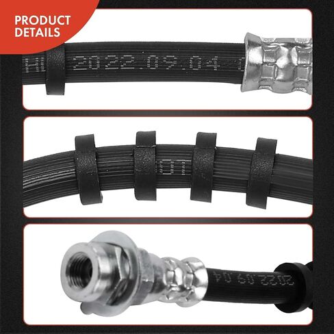 خرطوم هيدروليكي للسائق الأمامي والراكب A-Premium متوافق مع موديلات دودج - داكوتا 1992 1993 1994 1995 1996، RWD - استبدال # 52007937، حزمة من 2 in Kuwait