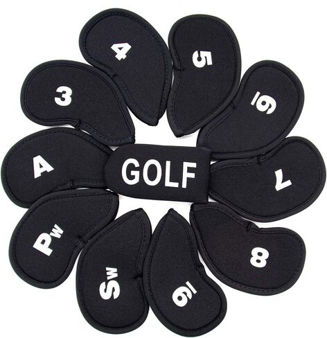 AUEAR, Golf Head Covers Neoprene Iron Putter Headcovers Set Fit All Brands in Saudi Arabia