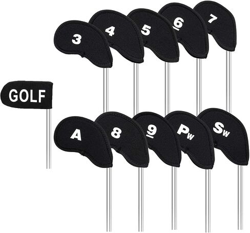 AUEAR, Golf Head Covers Neoprene Iron Putter Headcovers Set Fit All Brands in Saudi Arabia